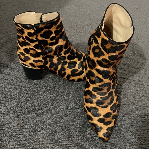 zebra print ankle boots